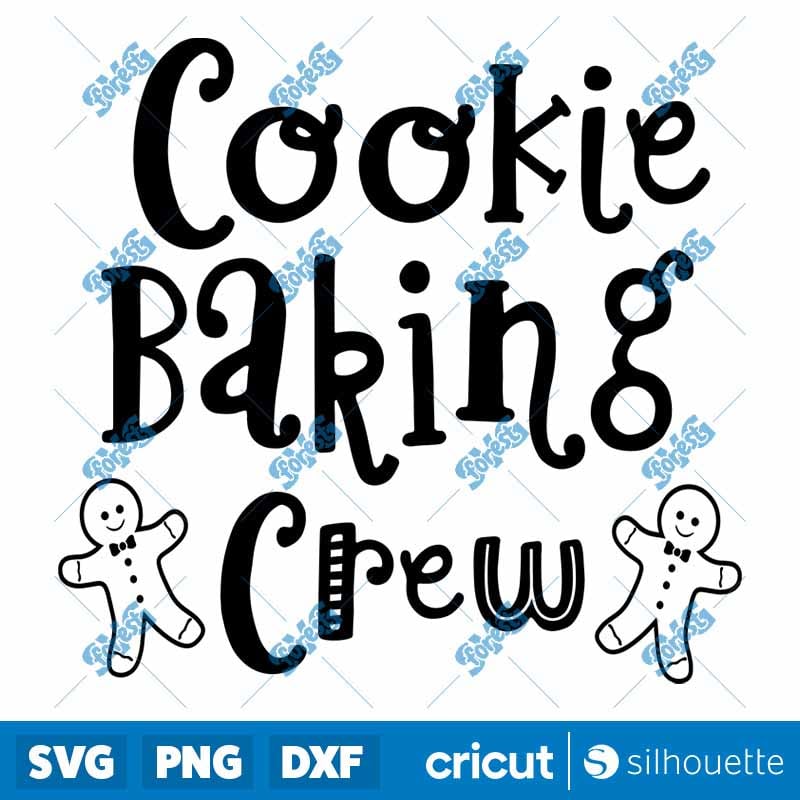 Cookie Baking Crew SVG - Christmas Baking Shirt Design for Cricut & Silhouette