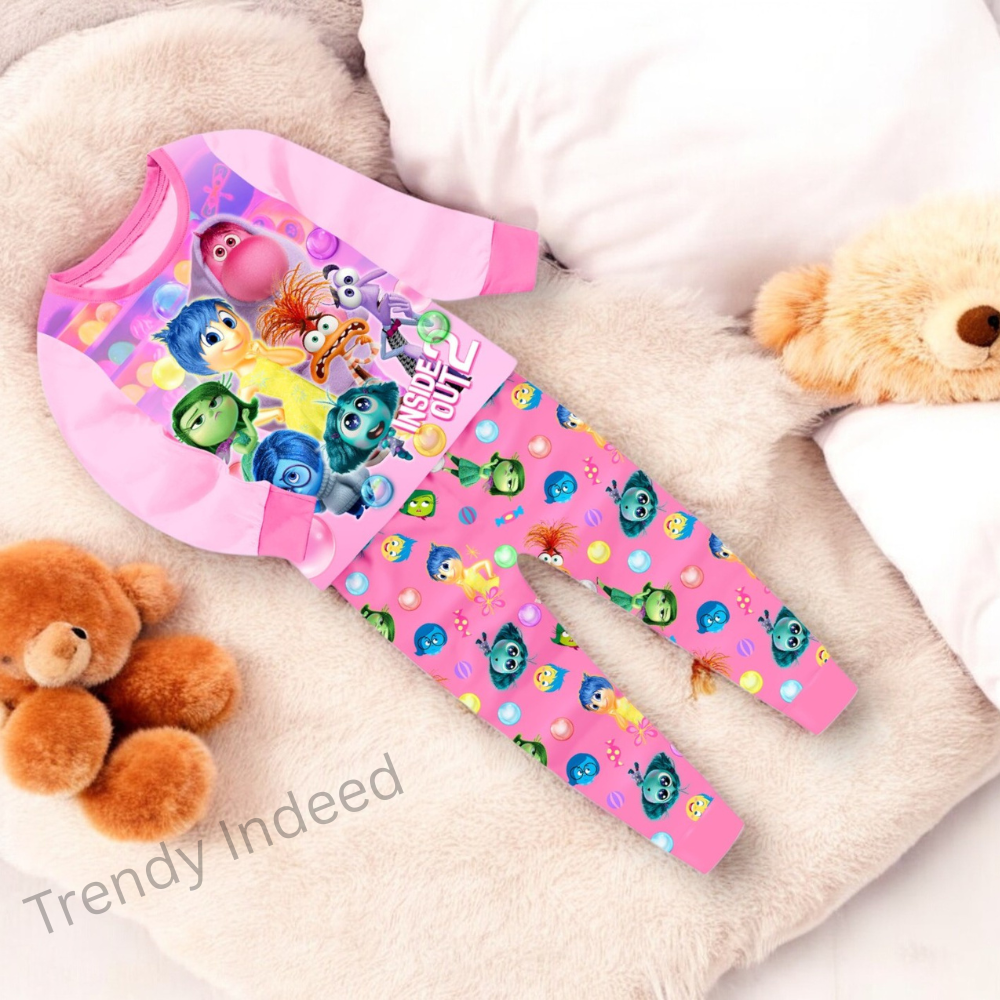Boys girls cartoon themed pajamas casual sleepwear outfit