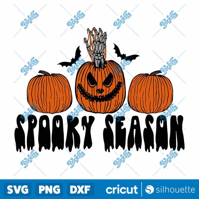 Spooky Pumpkin Season SVG | Sorta Sweet Halloween SVG Cut File