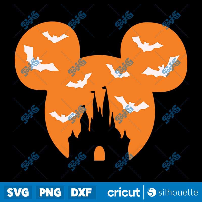 Halloween Mickey & Minnie Mouse SVG - Cricut & Silhouette DXF PNG