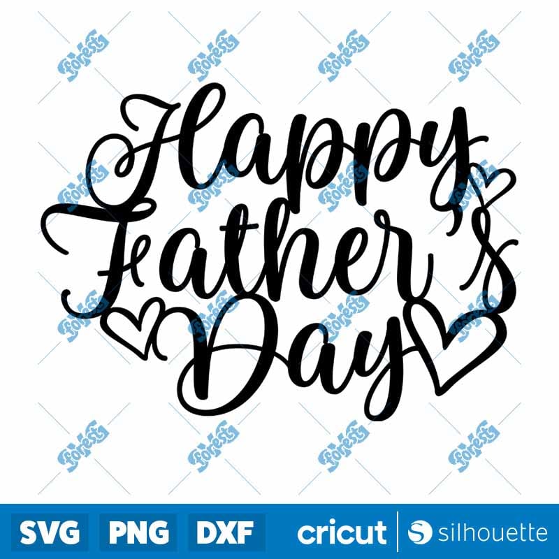 Fathers Day Cake Topper SVG - Dads Day Glowforge Laser Cut File