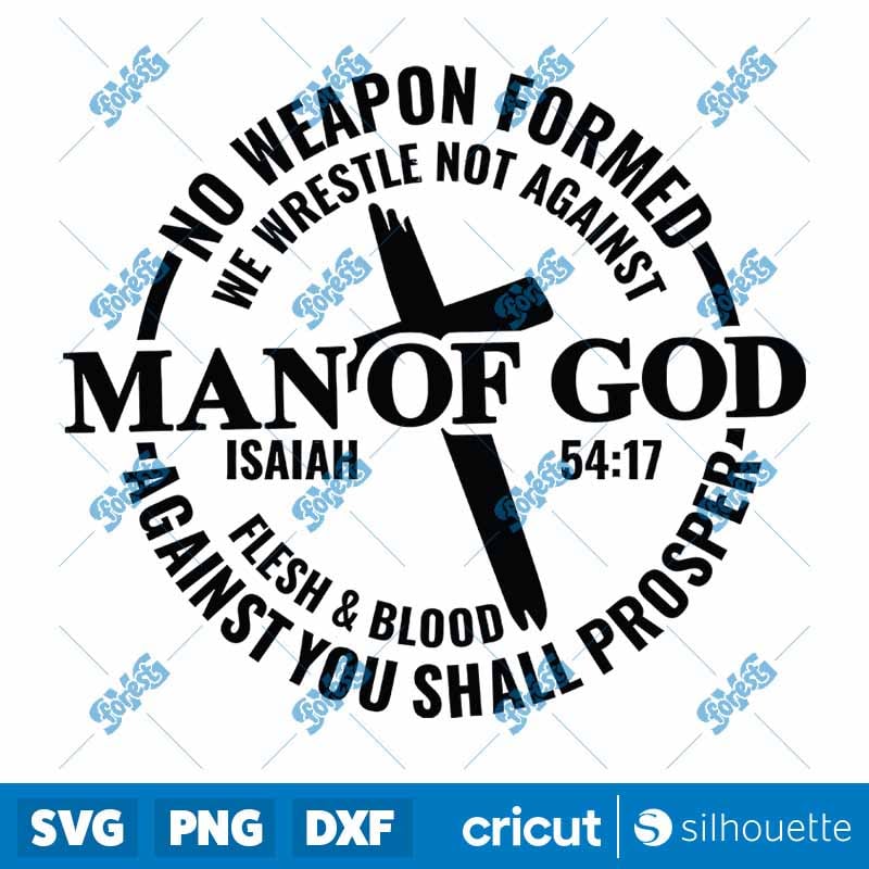 Man of God Cross Nails SVG - Jesus King of Kings Christian T-Shirt Design