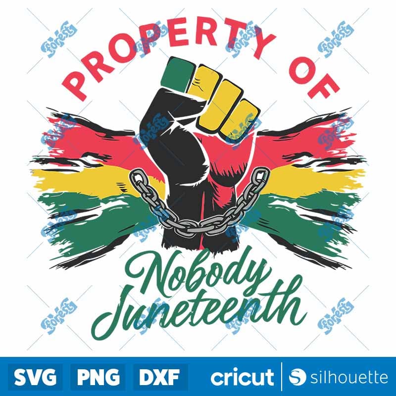 Property Of Nobody Juneteenth SVG - Black History Freedom Shirt Design