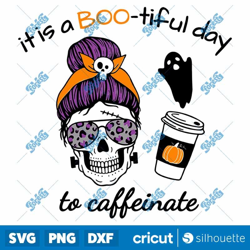 Happy Halloween Mom SVG - Skull with Aviator Glasses Female Skull Cut File