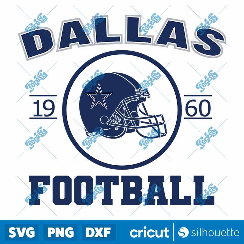 Dallas Football Cowboys Helmet SVG - Digital Cut File for Cricut & Silhouette