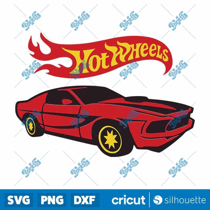 Hot Wheels SVG | Racing Car Clipart & Toy Logo Designs for Cricut, Silhouette