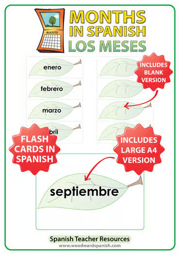 Spanish Months Bundle