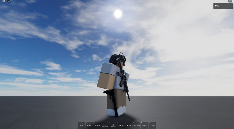 Roblox scripted weapon system with multiple guns