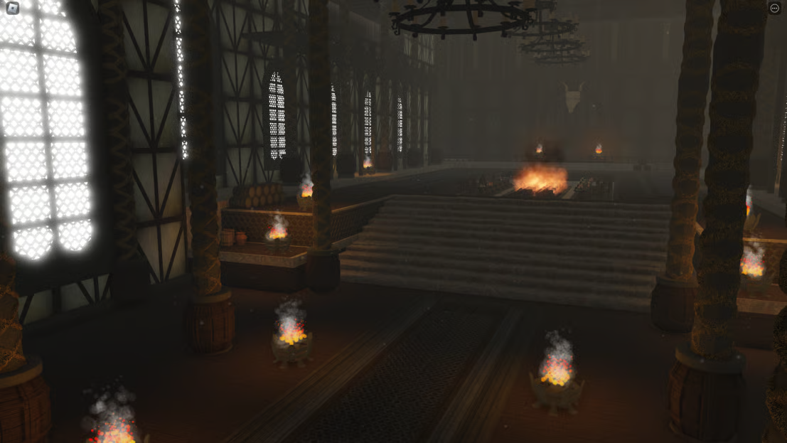 Stone castle structure Roblox fantasy map