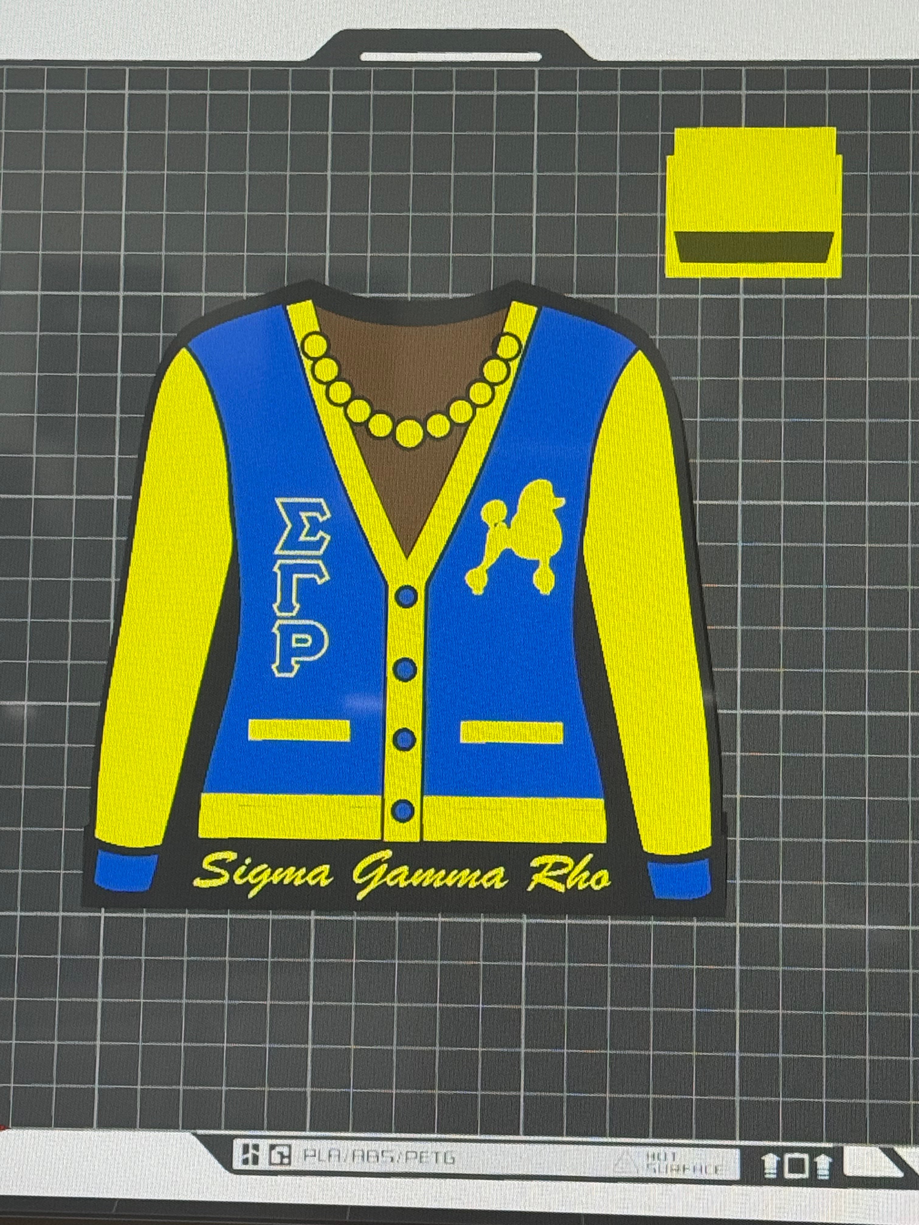 Sigma Gamma Rho Jacket Pencil Holder 3D Print File | SGRho Desk ...
