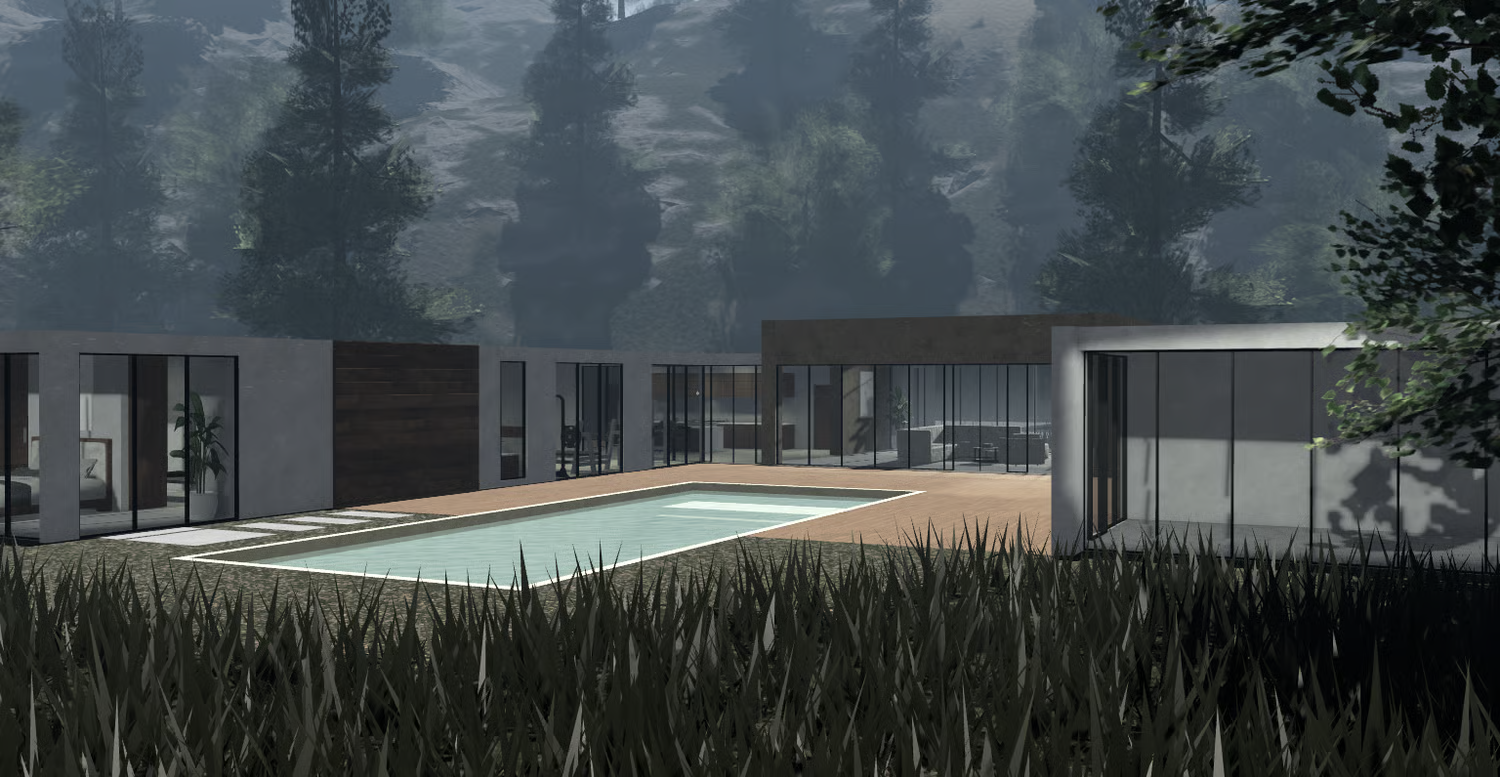 Luxury Hillside Mansion – Roblox Detailed Modern House Map