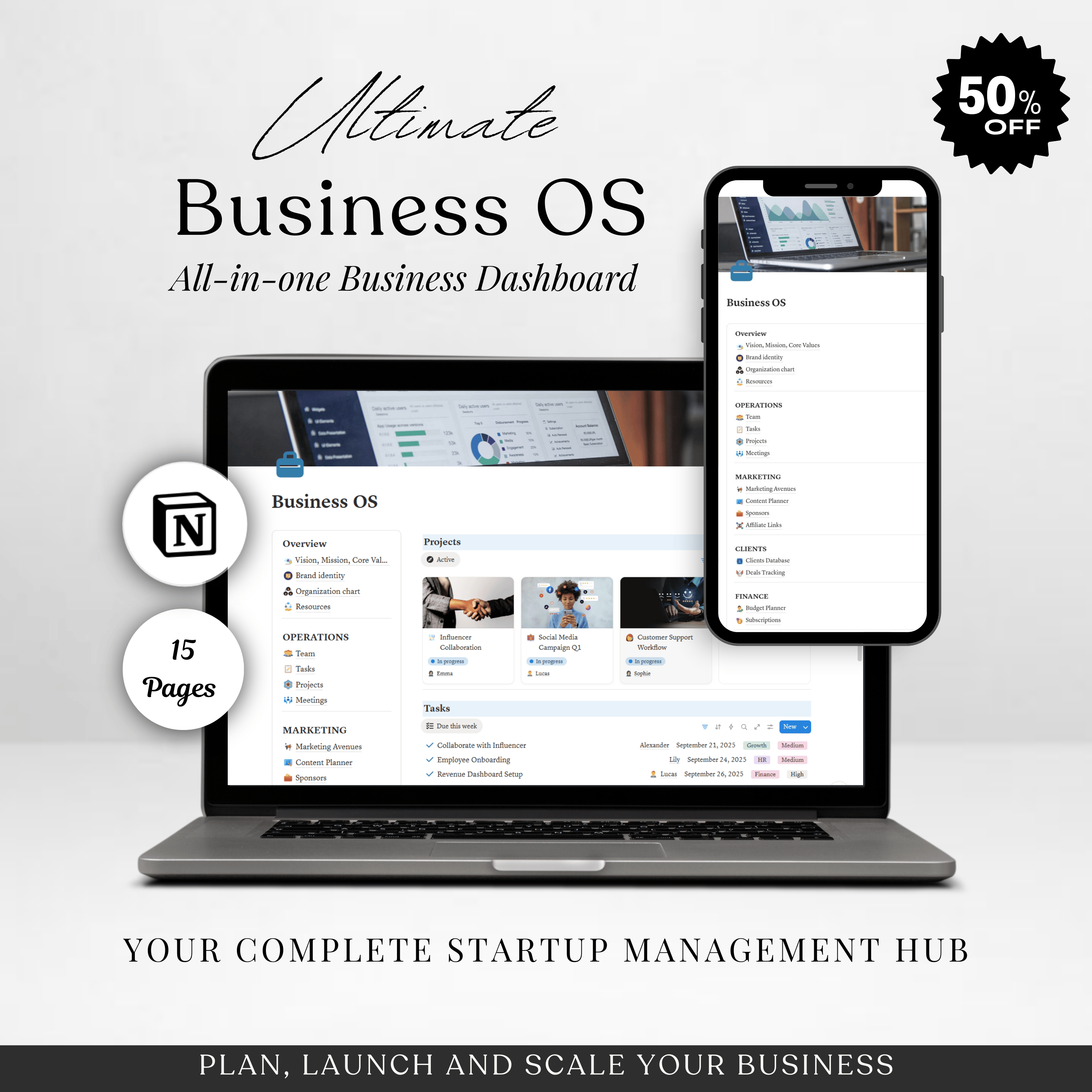Business OS - Notion Template - Payhip