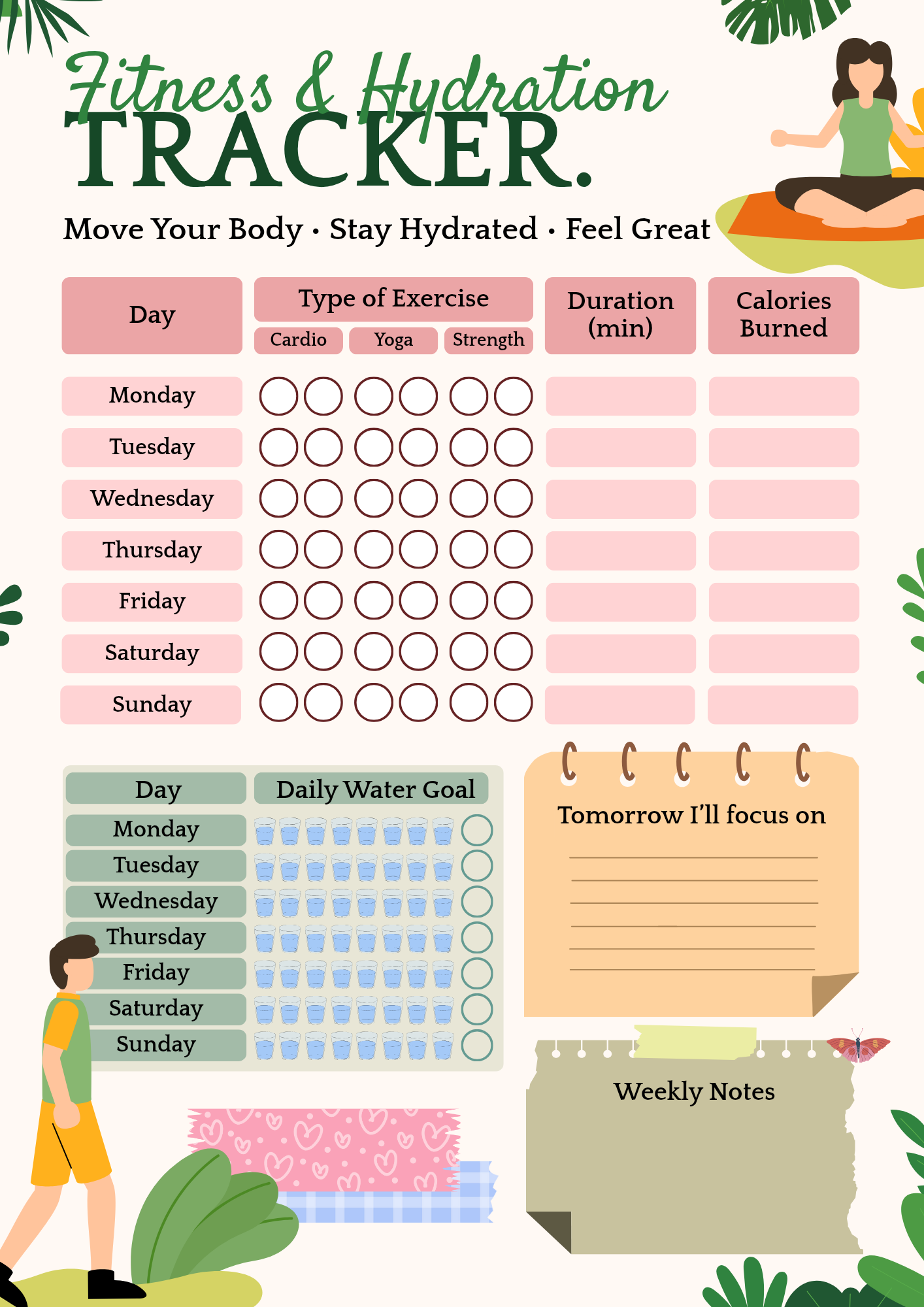 Workout Tracker Notion Template – Stay Consistent & Track Your Fitness ...