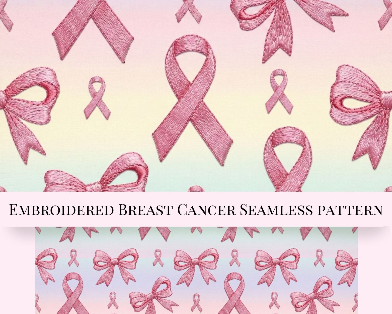 Breast Cancer Awareness Seamless Pattern | Pink Ribbon Sublimation ...