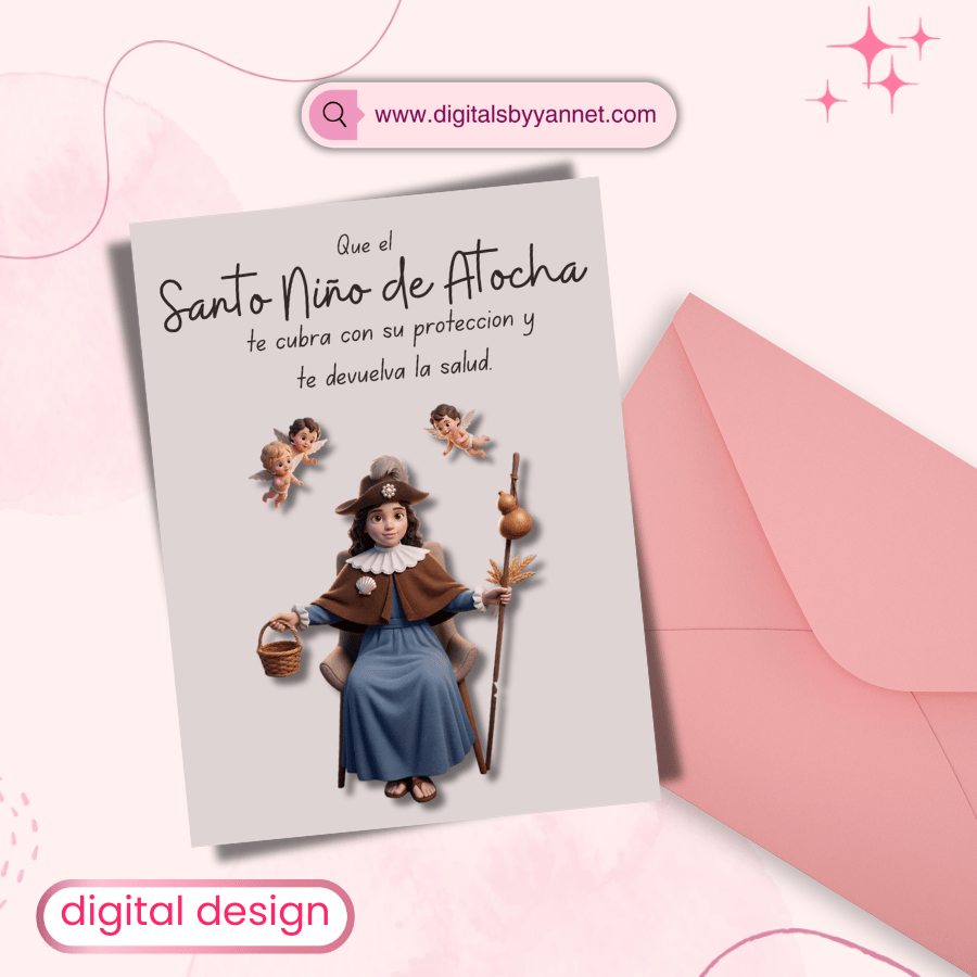 Printable Religious Get Well Card | Santo Niño de Atocha Healing Prayer
