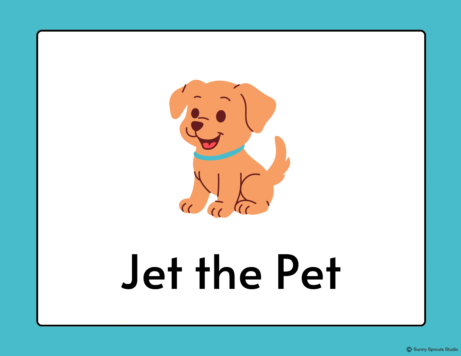Short E CVC Decodable Book | Beginner Phonics Reader: Jet the Pet