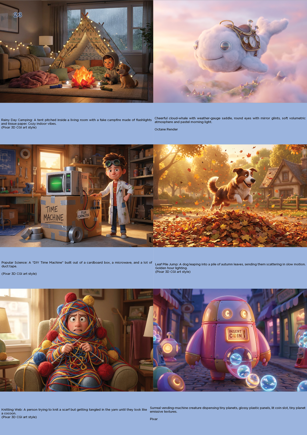 Pixar style, 3d animation, cgi, movies, cartoon