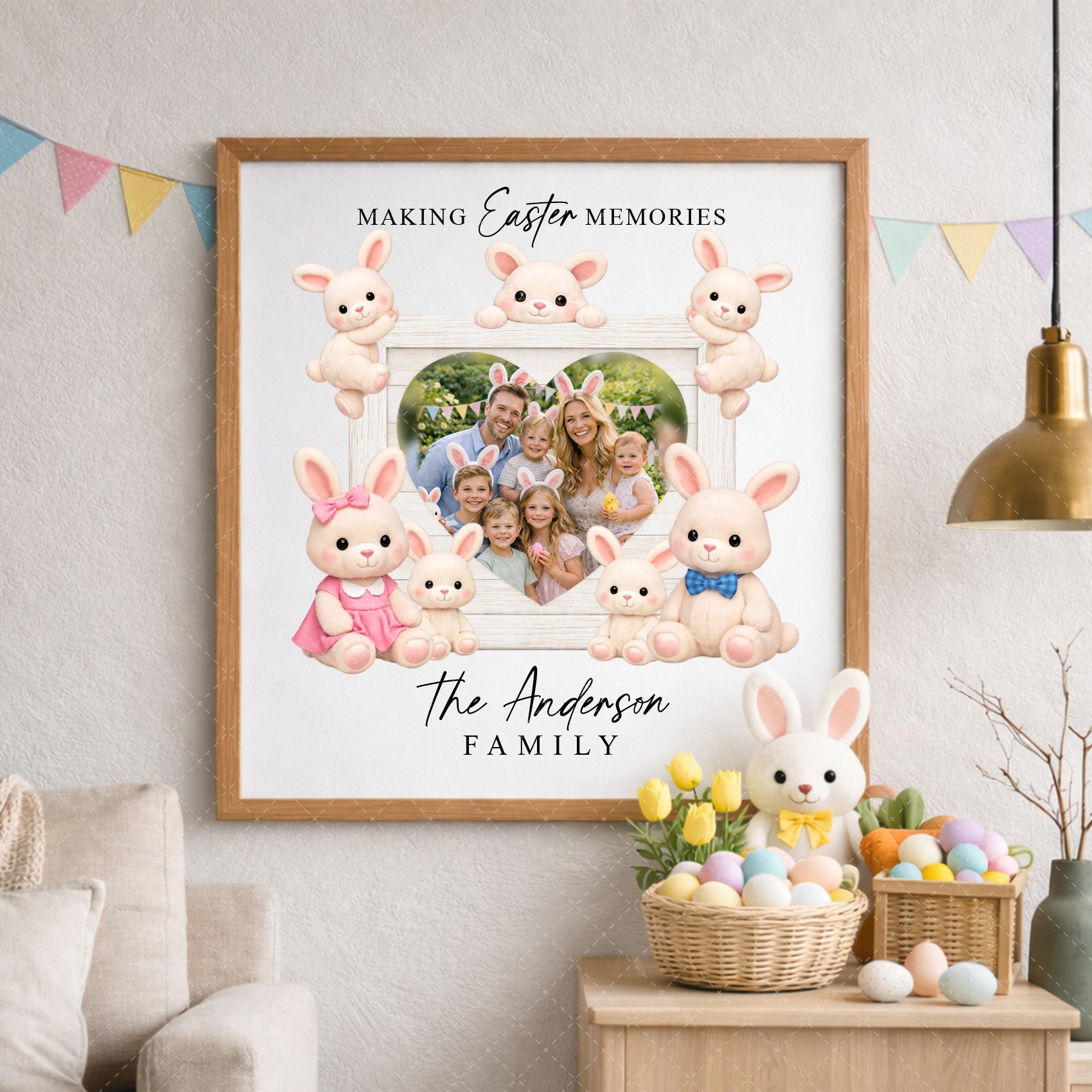 Cute Easter Bunny Family Frame Bundle - Payhip