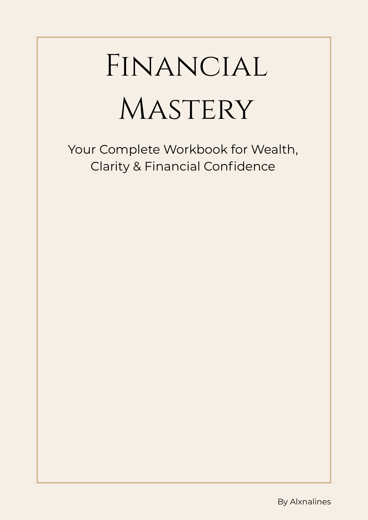 Financial Mastery Planner - Payhip