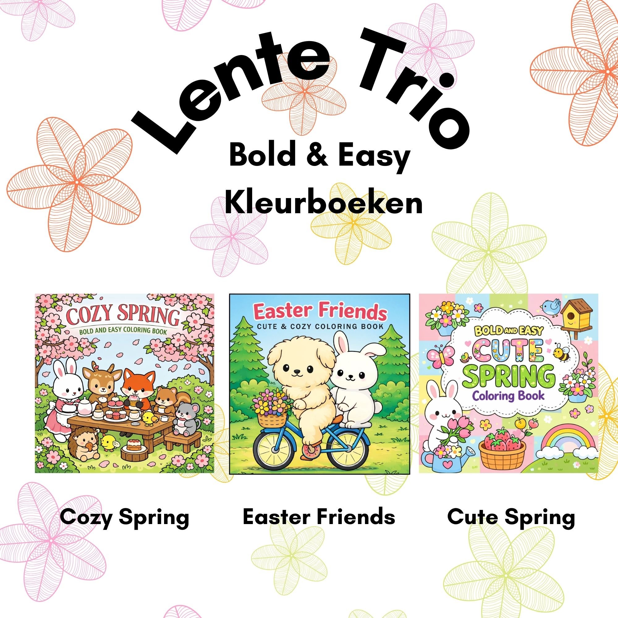 Spring Trio Coloring - Payhip