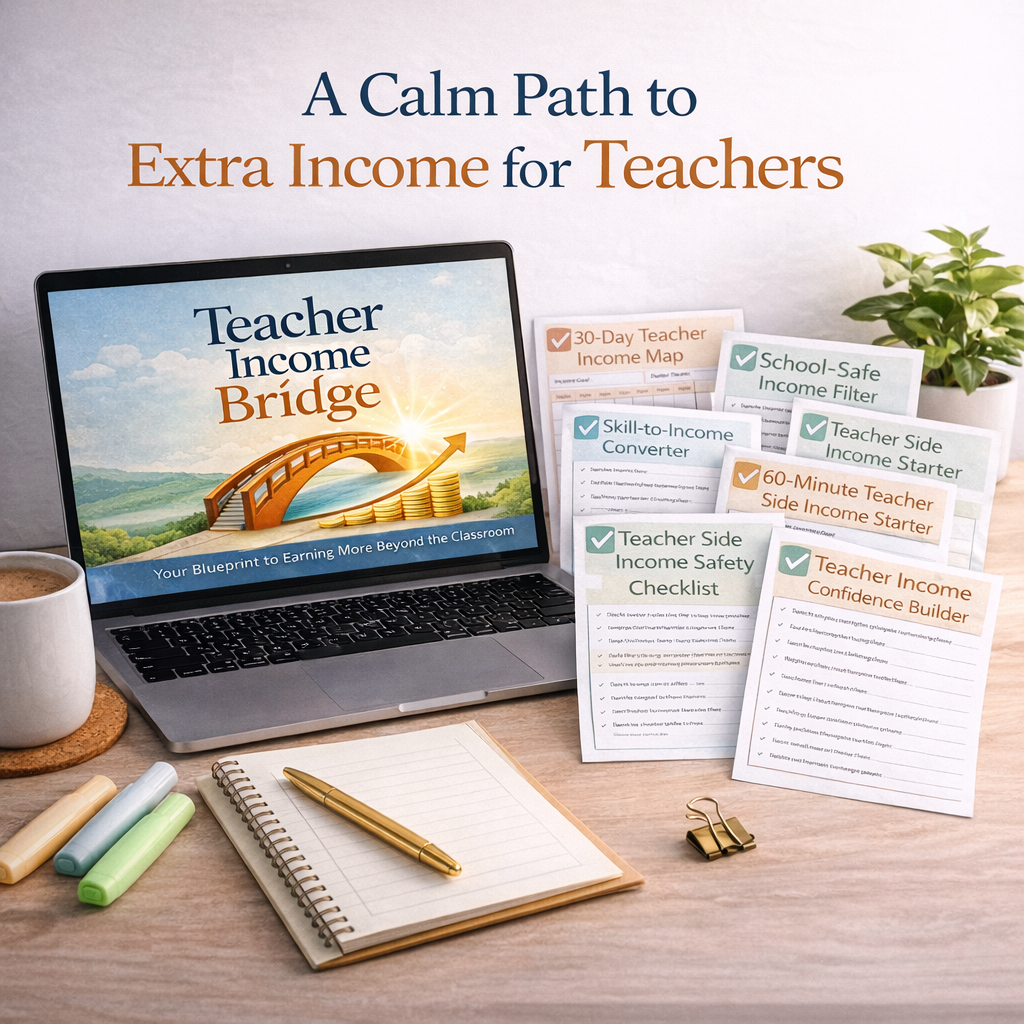 Cozy teacher workspace