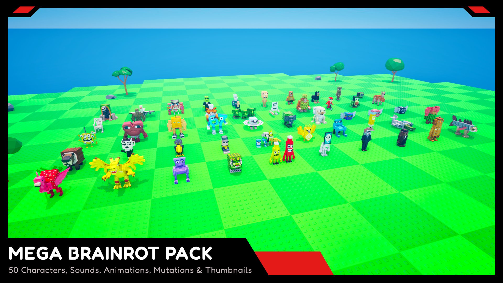 Mega Brainrot Pack (50 Characters)