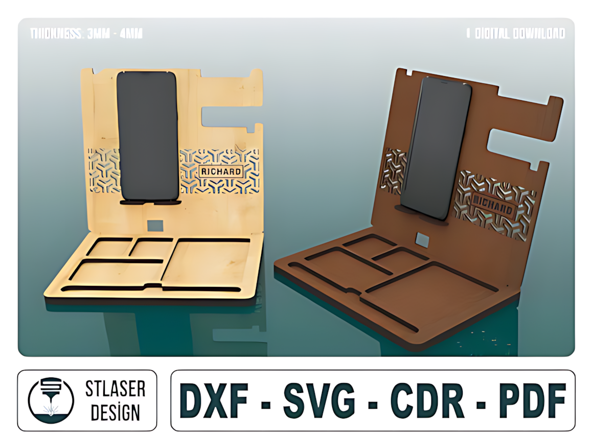 Desk Organiser Laser Cut Svg Files