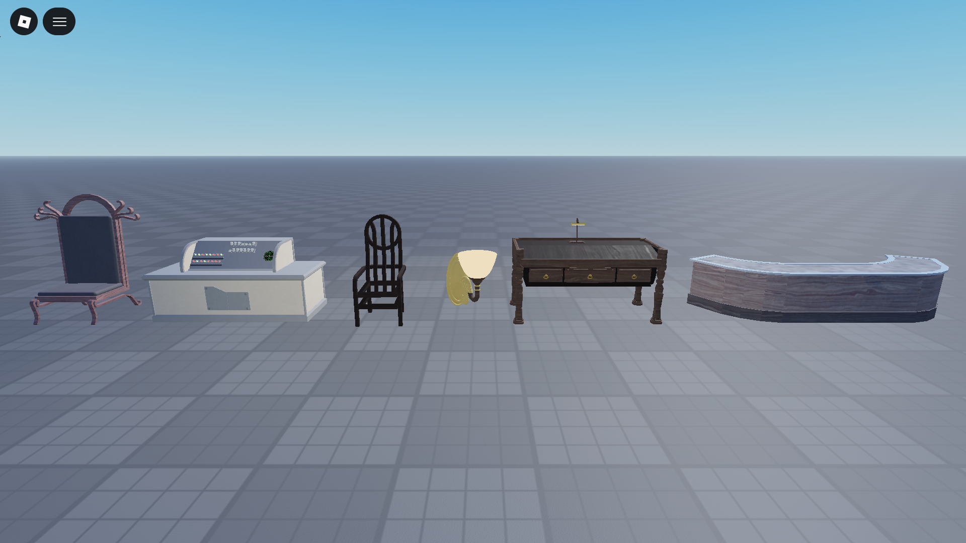 FREE Wooden Furniture Pack – Roblox Interior Decoration Assets
