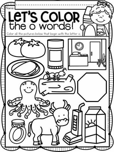 Letter O Worksheets Alphabet Lower and Upper Case | Tracing, Beginning Sounds