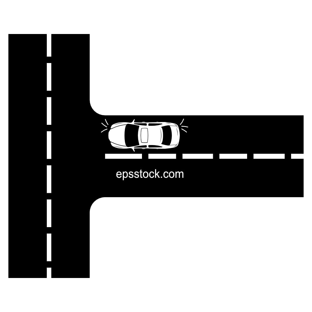 the car is about to tur