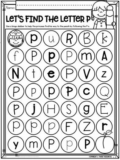 Letter P Worksheets Alphabet Lower and Upper Case | Tracing, Beginning Sounds