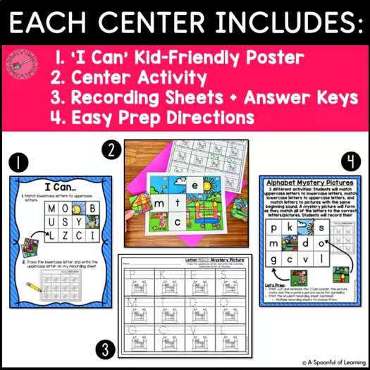 Alphabet Centers and Activities | Learning the Alphabet | Alphabet Recognition