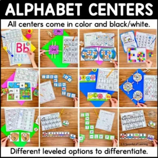 Alphabet Centers and Activities | Learning the Alphabet | Alphabet Recognition