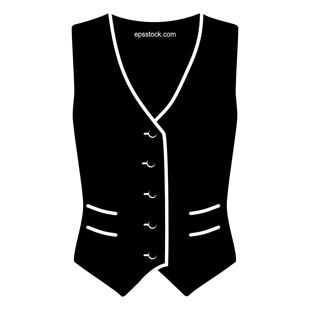 buttoned waistcoat