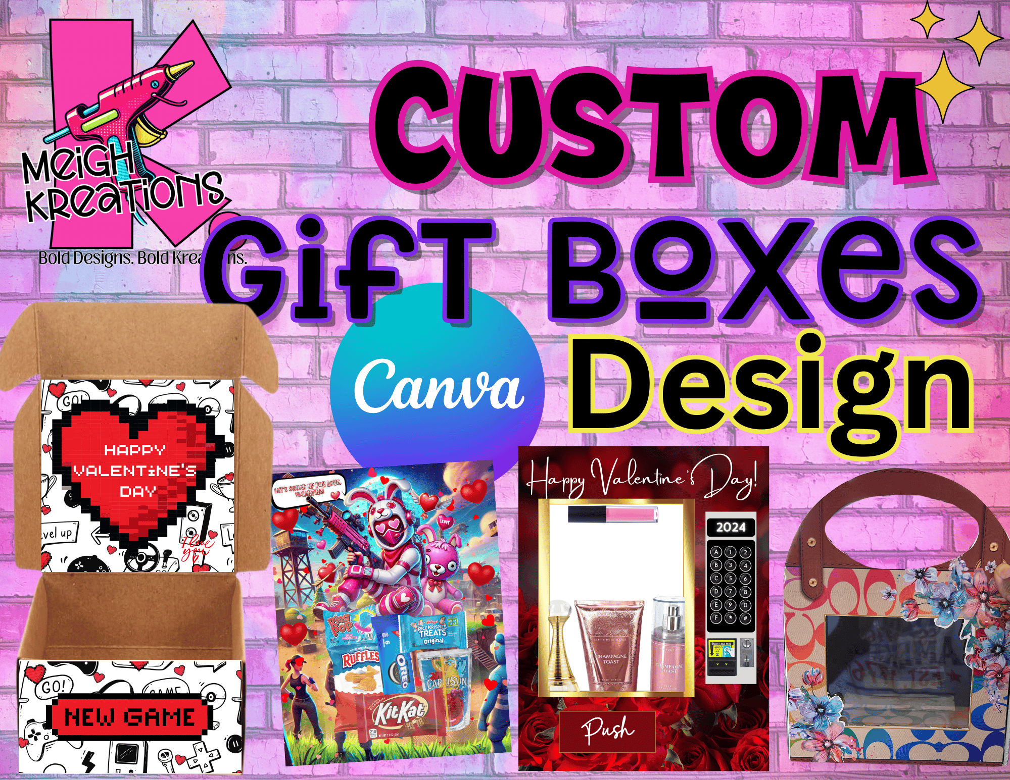 Custom Gift Box Template- Design - Payhip