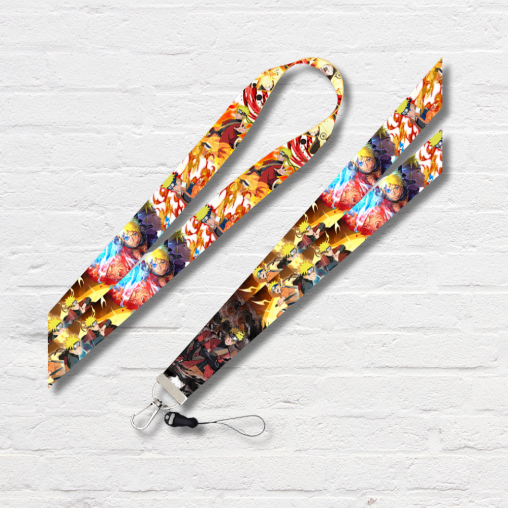 Anime style neck lanyard strap for mobile phone keys and cards