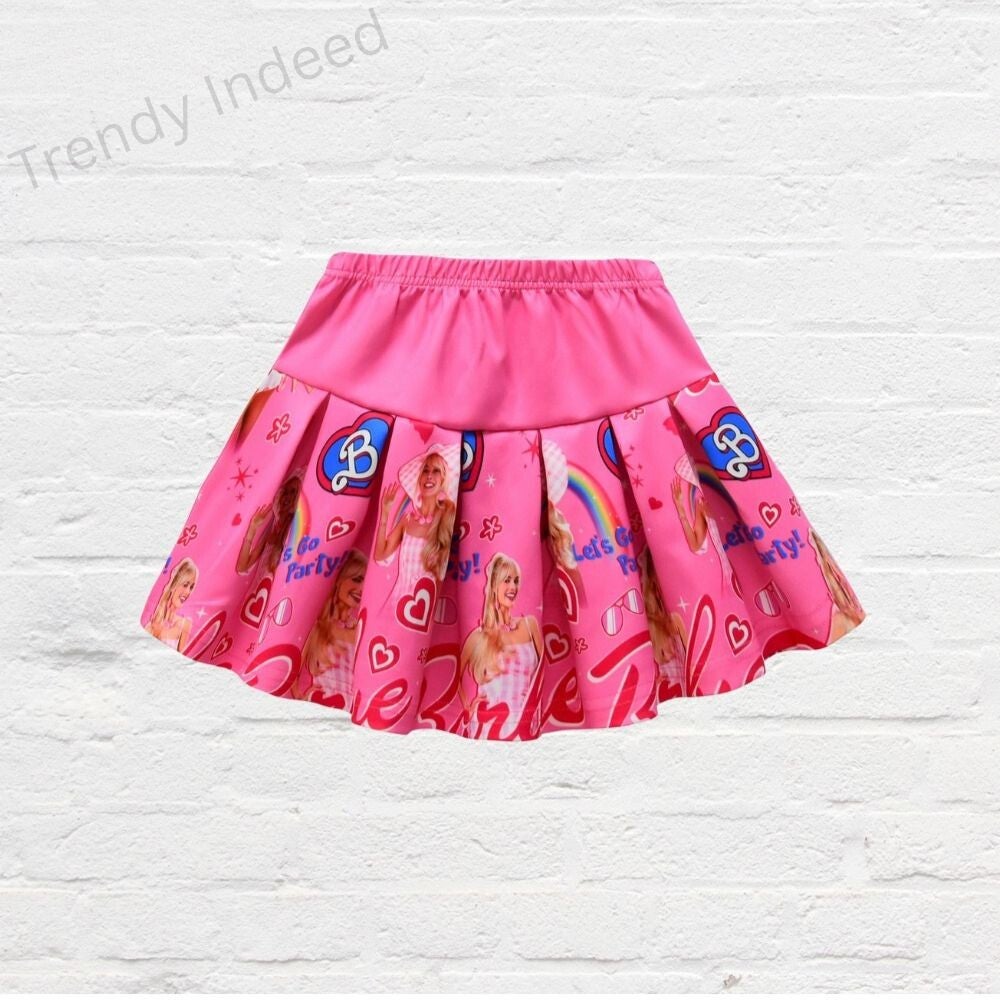 Girls casual top and skirt set stylish kids clothing