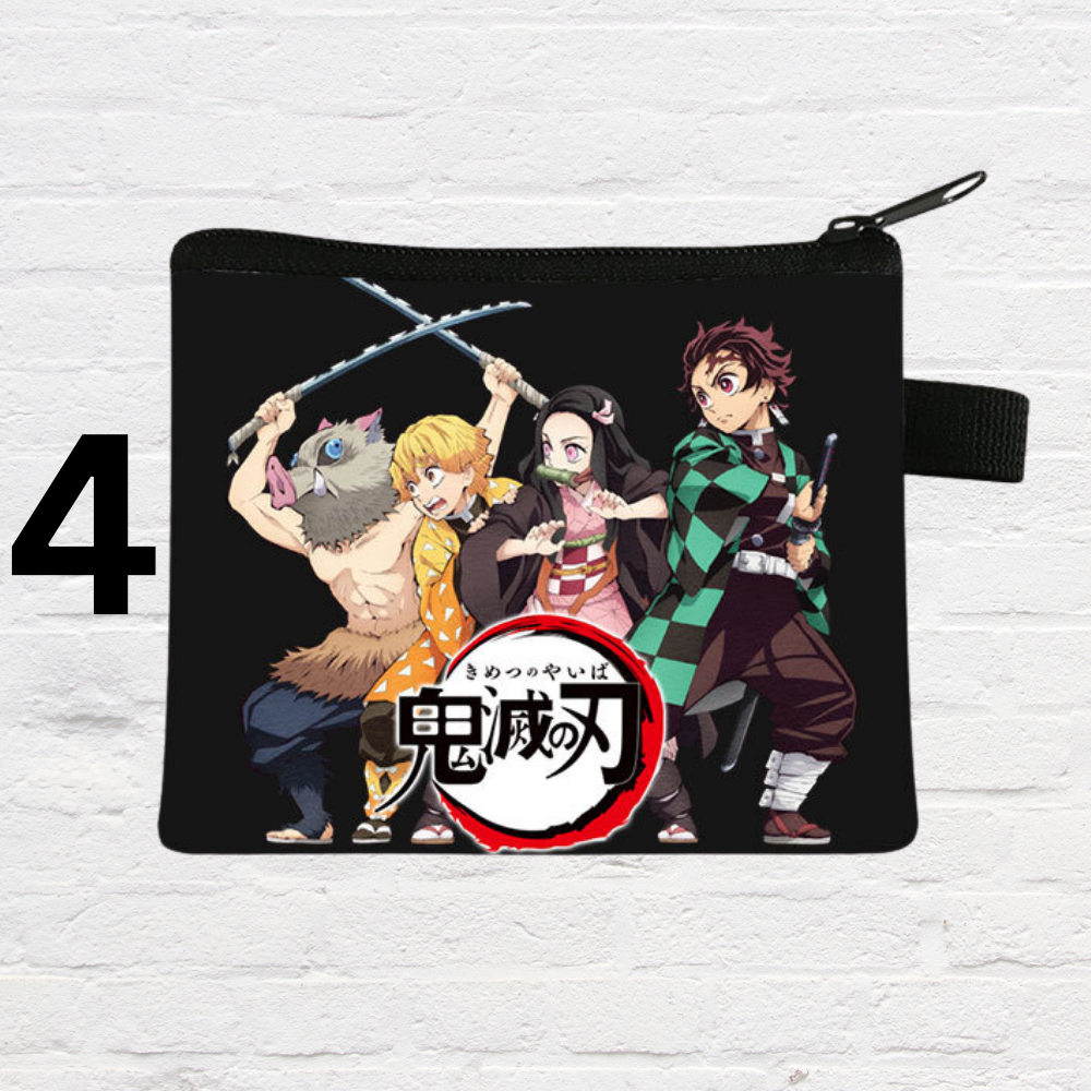 Cartoon inspired wallet and coin purse compact set