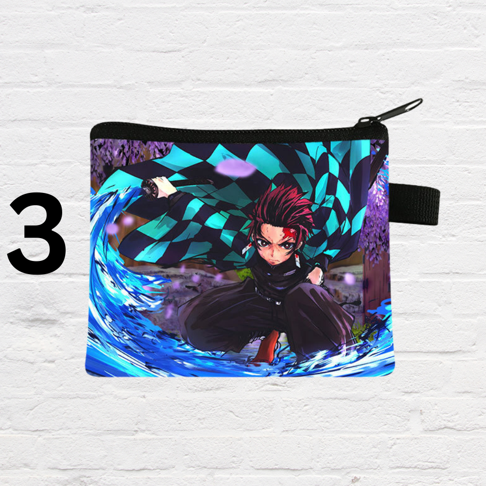 Kids anime style wallet and coin pouch fashion accessory