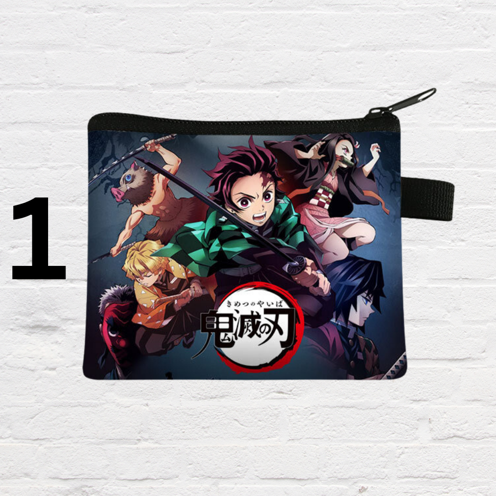 Cartoon style wallet and coin pouch set for everyday use