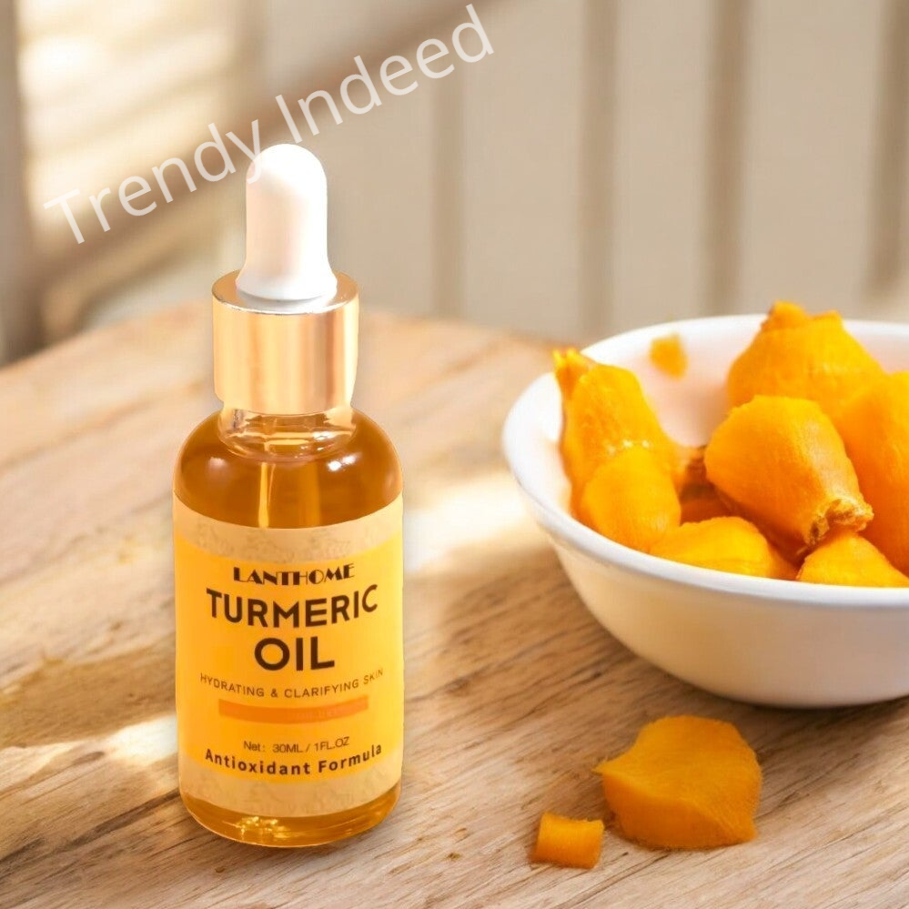 Turmeric face oil hydrating brightening skincare serum