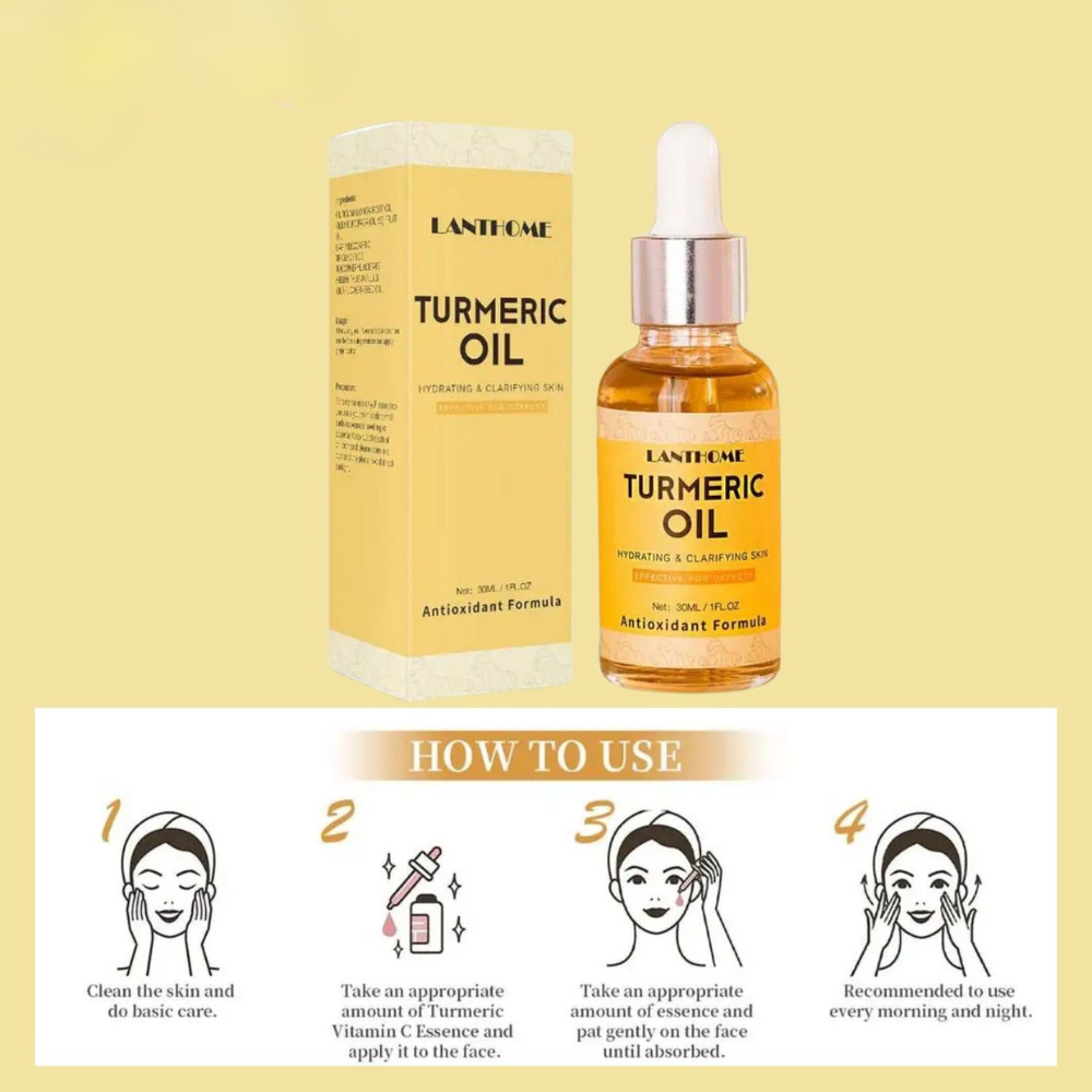 Lanthome turmeric oil moisturizing facial beauty serum