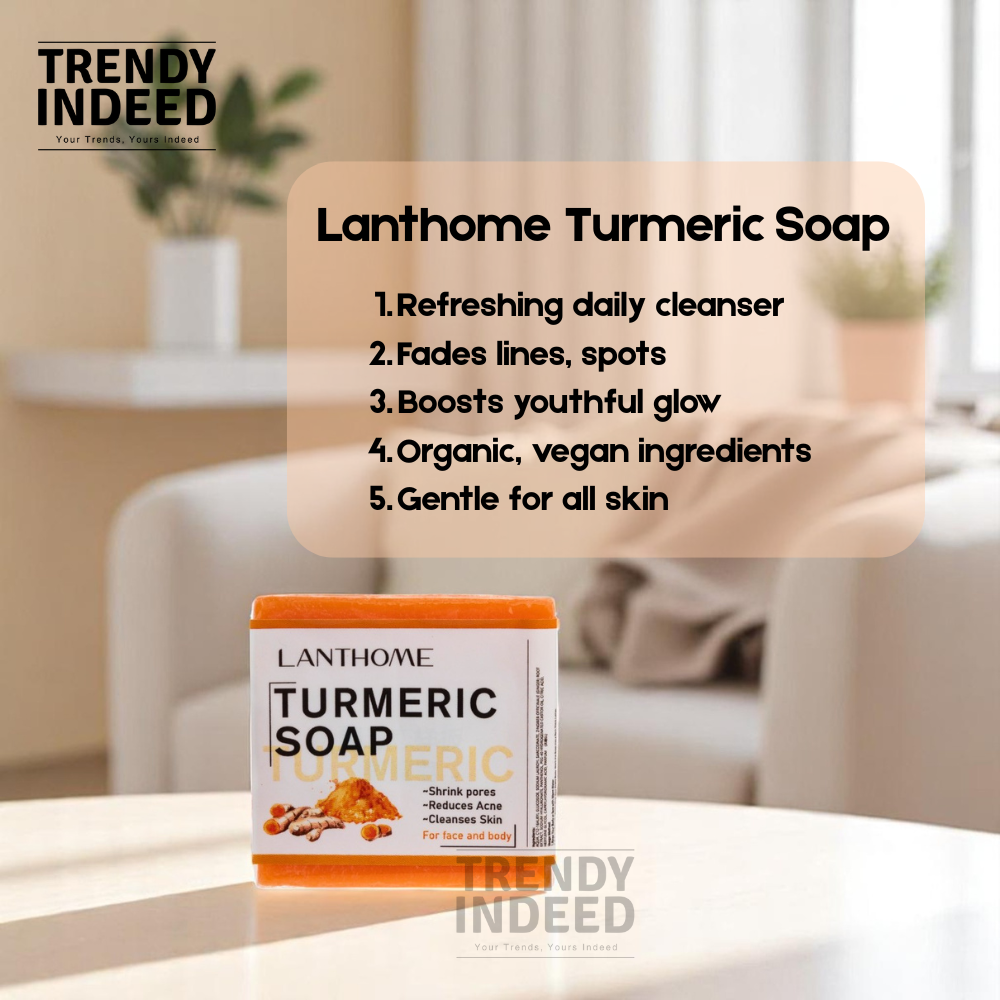 Lanthome turmeric soap nourishing skincare cleansing bar