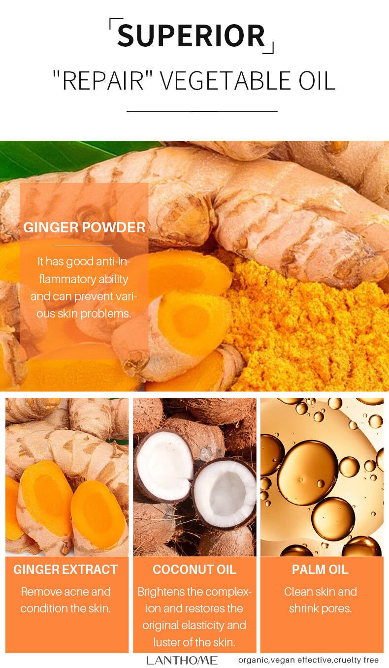 Turmeric skincare soap refreshing facial cleansing bar