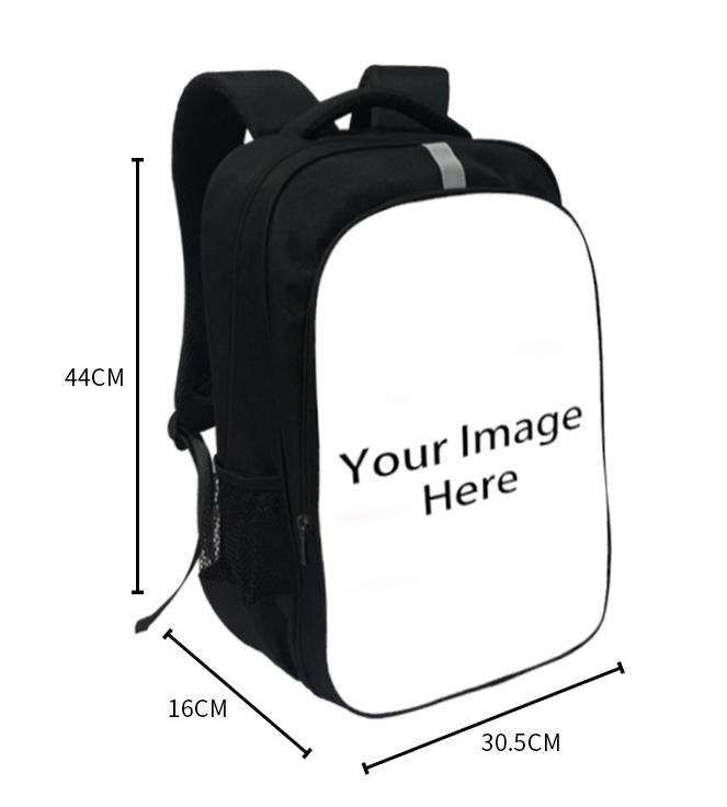 Kids colorful character style backpack comfortable book bag