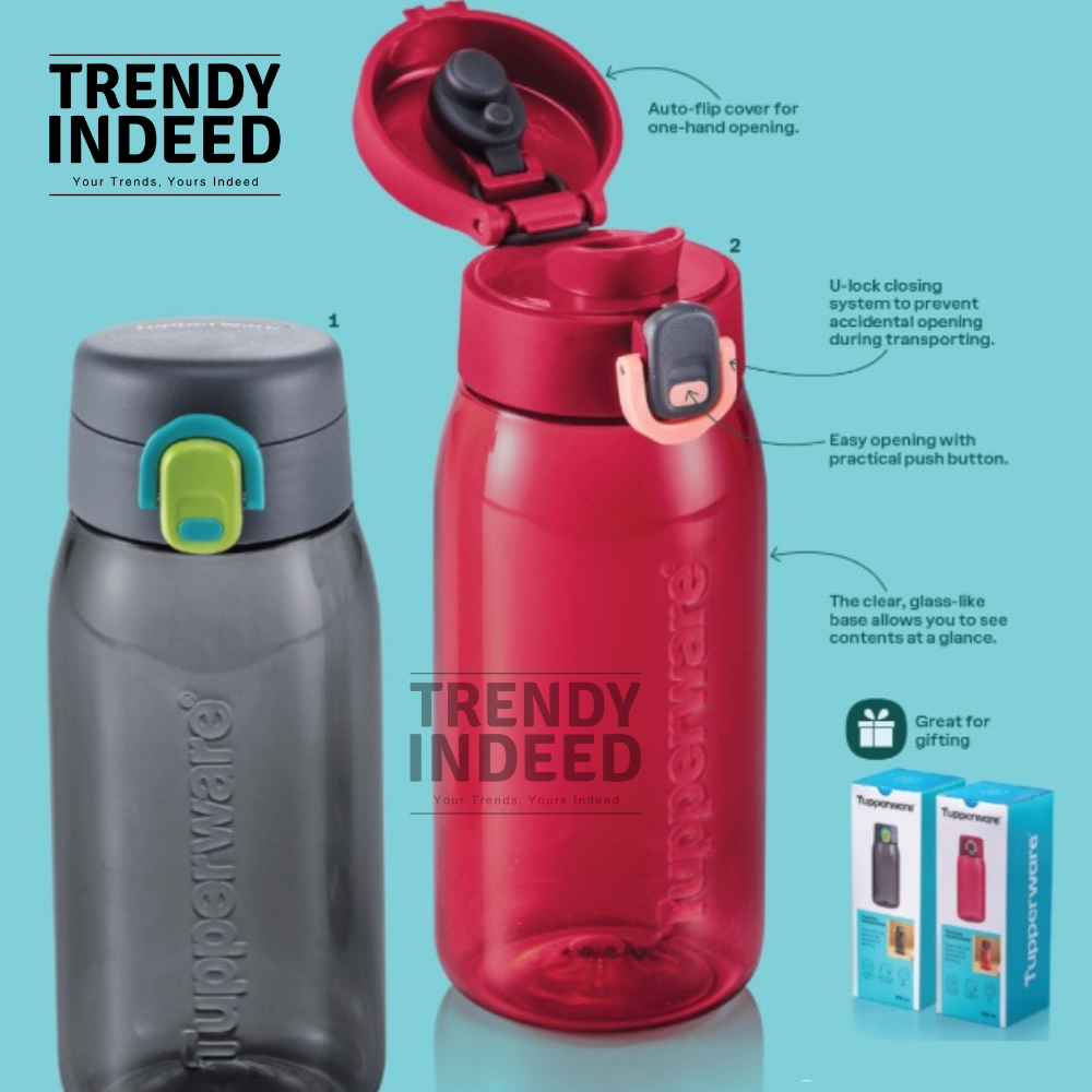550ml Tupperware H2GO reusable water bottle portable drink bottle