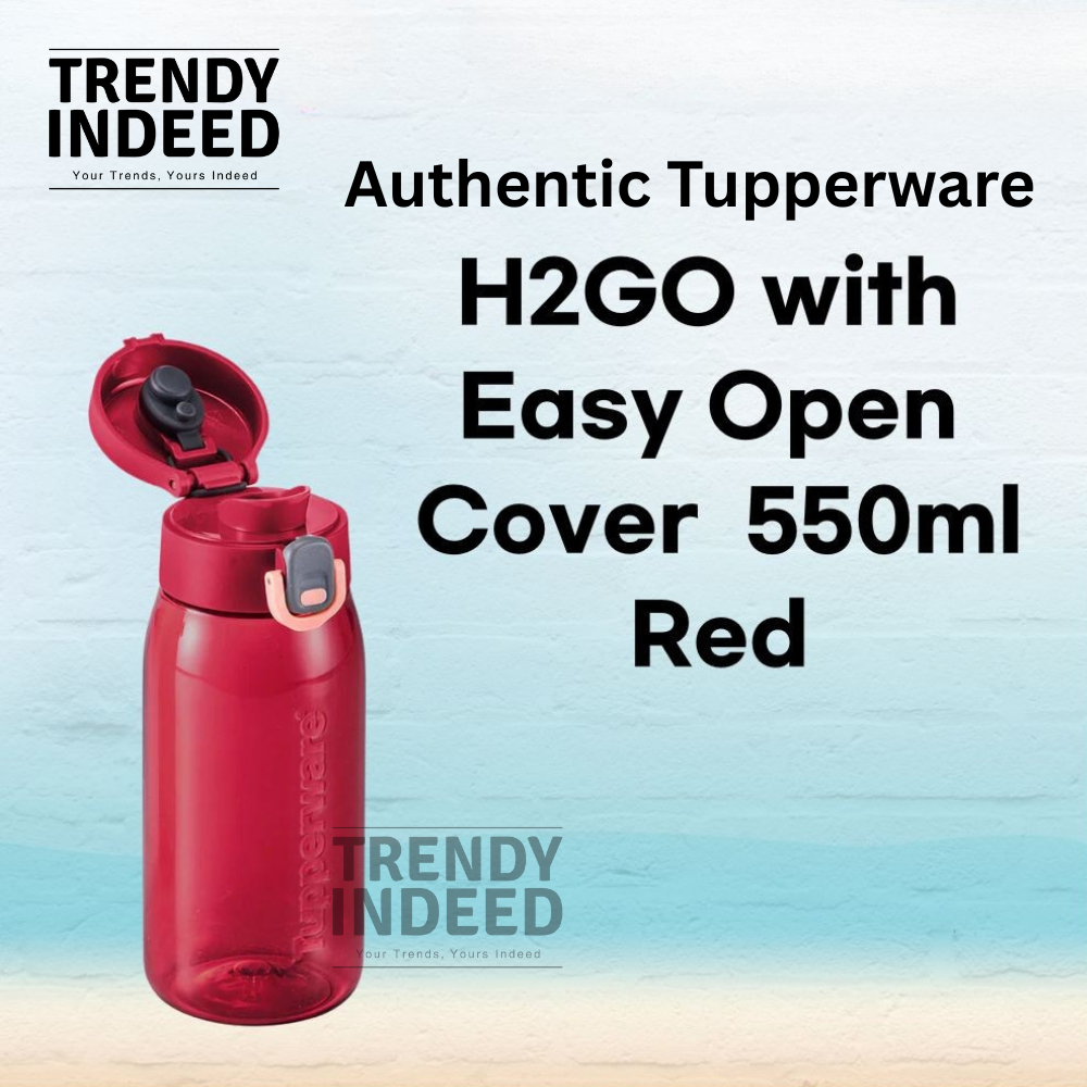 Reusable Tupperware H2GO bottle 550ml drinking bottle