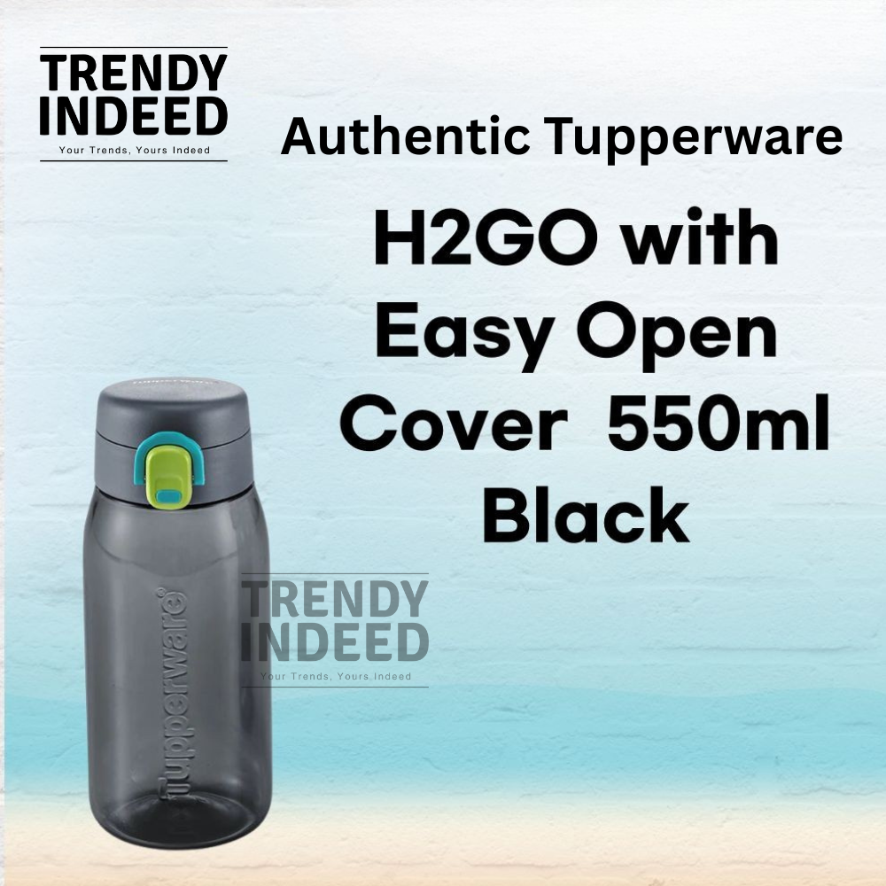 Tupperware H2GO water bottle 550ml leak resistant design