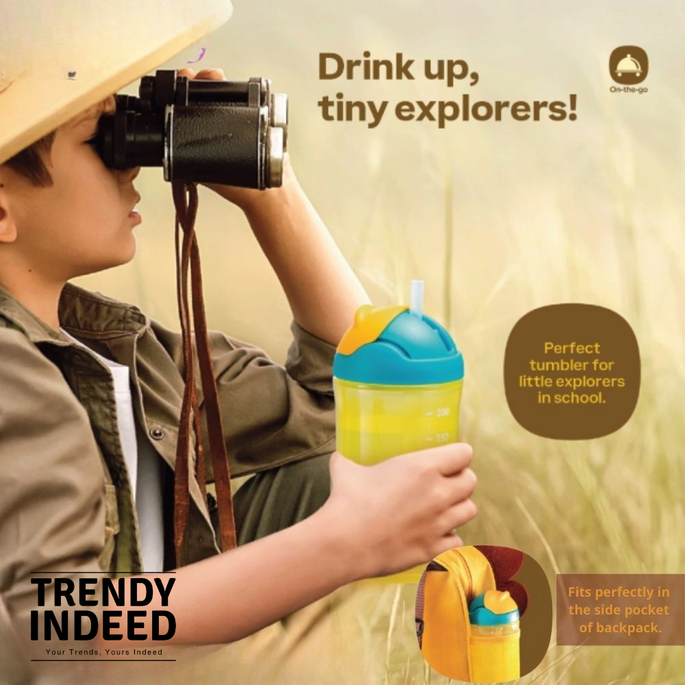 Tupperware twinkle kids tumbler with straw 350ml bottle