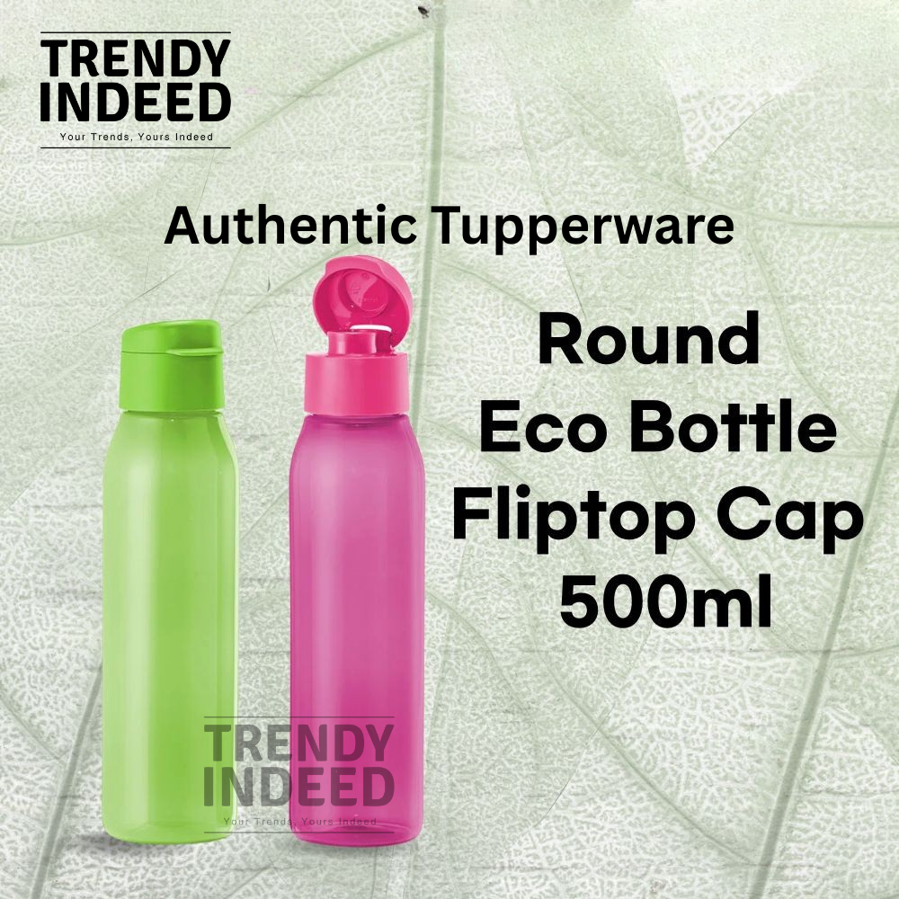 500ml Tupperware eco bottle reusable water bottle with flip cap